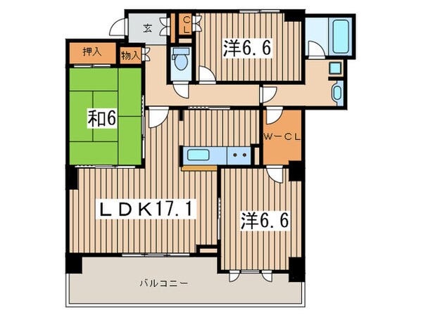 セ・パルレ中央林間五番館の物件間取画像